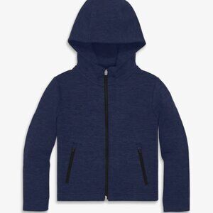 Primary Navy Blue Kids Zip Up Hoodie